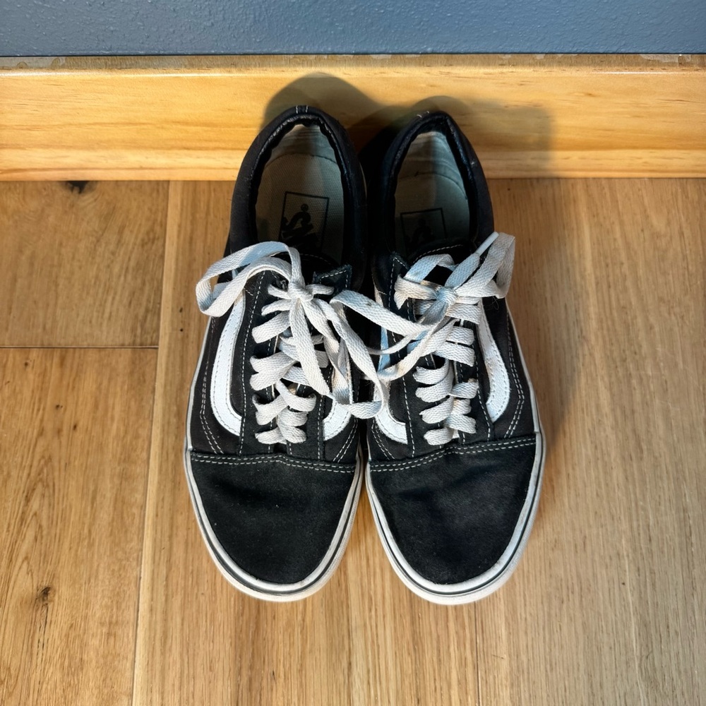 Vans Old Skool Skater Black and White Platform lace up sneakers Men’s 6.5/W 8 - Picture 4 of 10